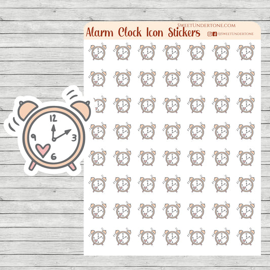 Alarm Clock Icon Stickers