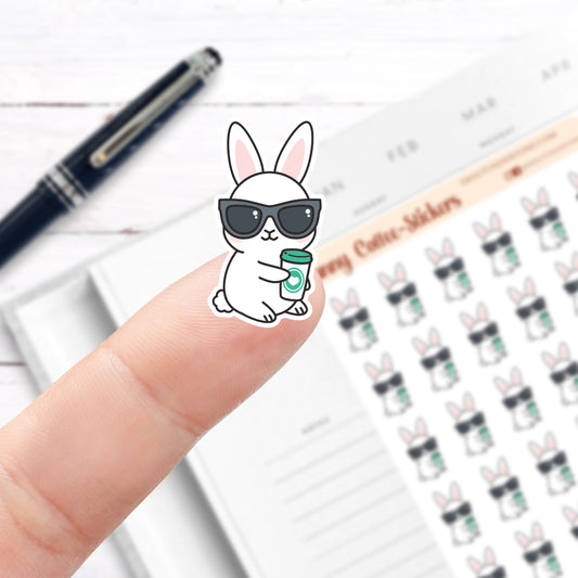 Bunny Coffee Stickers