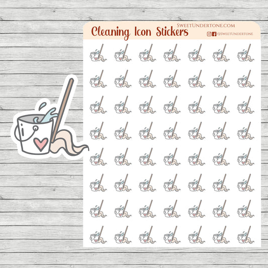 Cleaning Icon Stickers