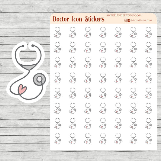 Doctor Icon Stickers