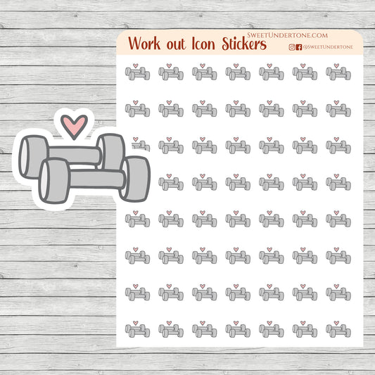 Work out Icon Stickers