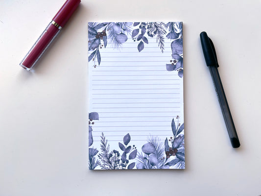 Winter Flower notepad