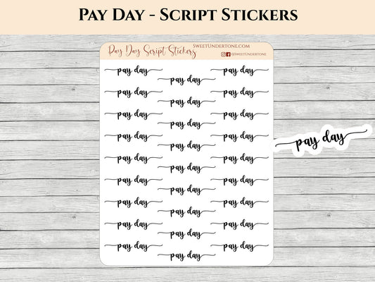 Pay Day - Script Stickers
