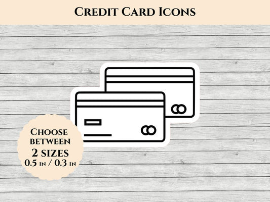 Credit Card Icon Stickers