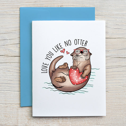 Card "Love you like no otter"