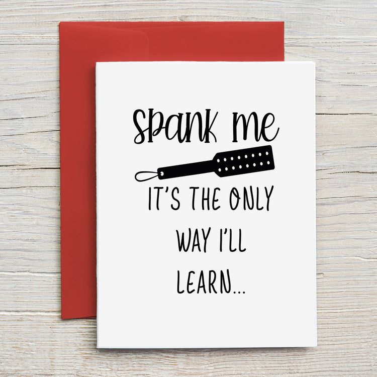 Card "Spank me"