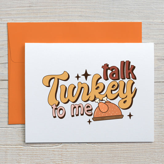 Card "Talk Turkey To Me"