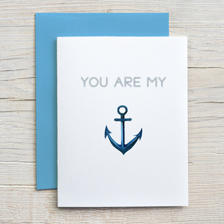 Card "You're my anchor"