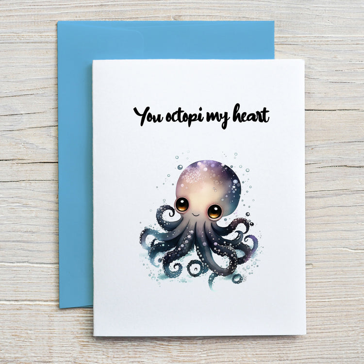 Card "You octopi my heart"