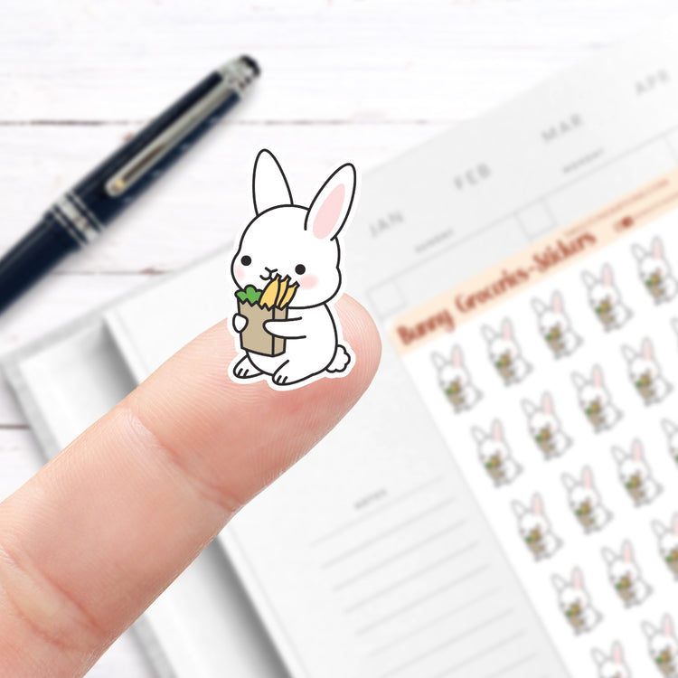 Bunny Groceries Stickers