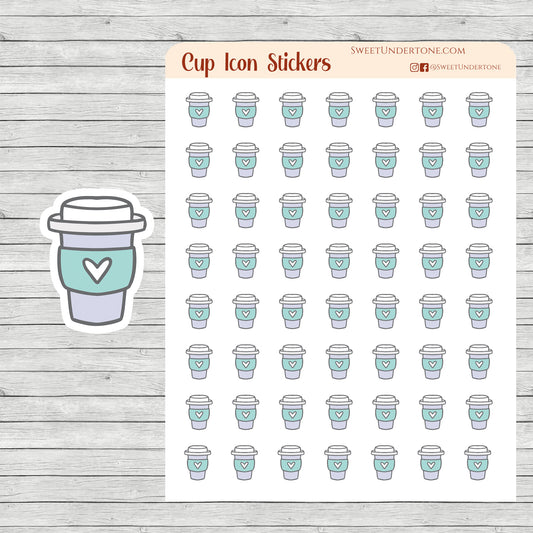 Cup Icon Stickers
