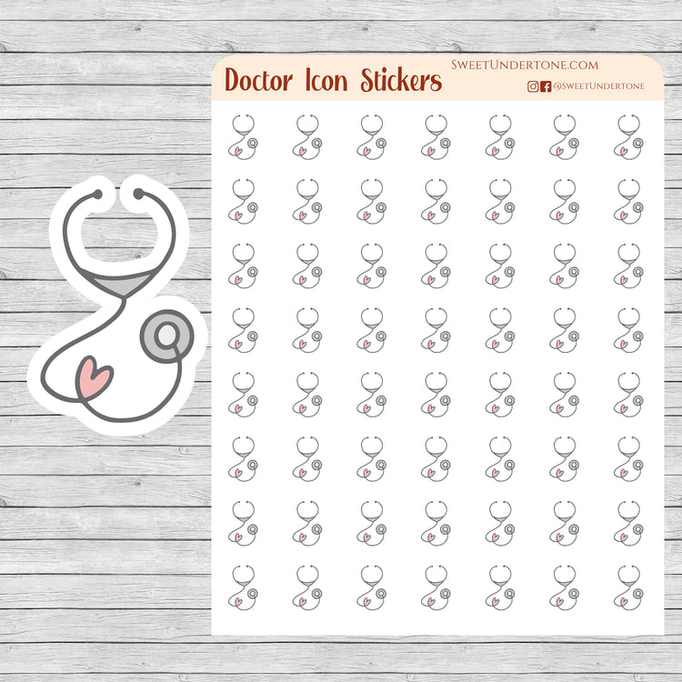 Doctor Icon Stickers