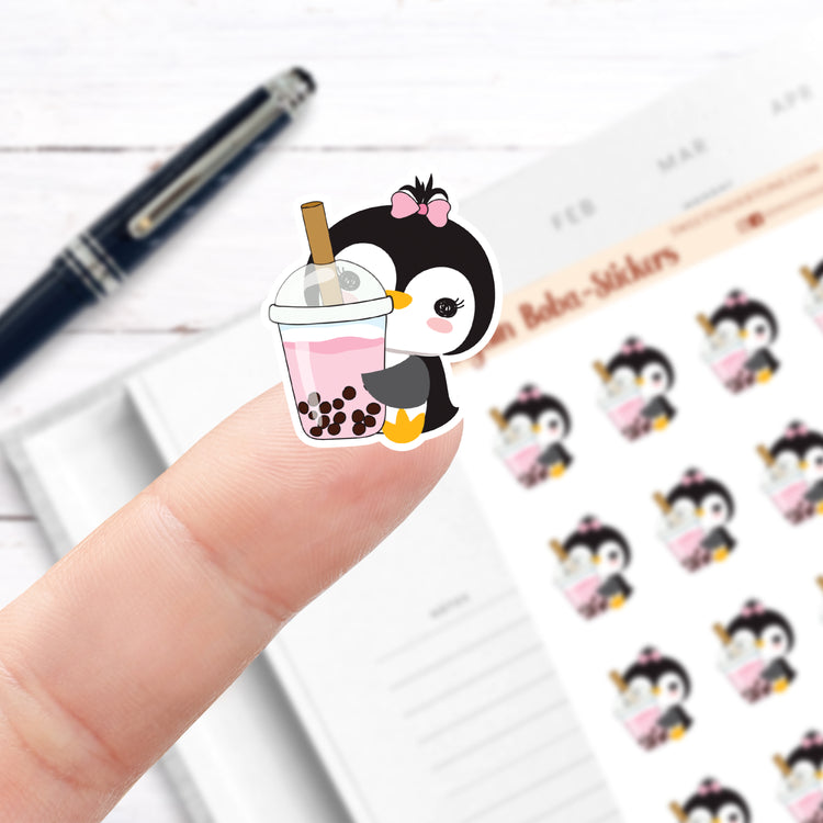 Penguin Boba Stickers