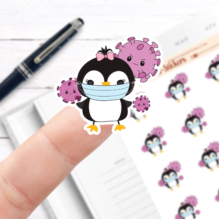 Penguin Masked Stickers