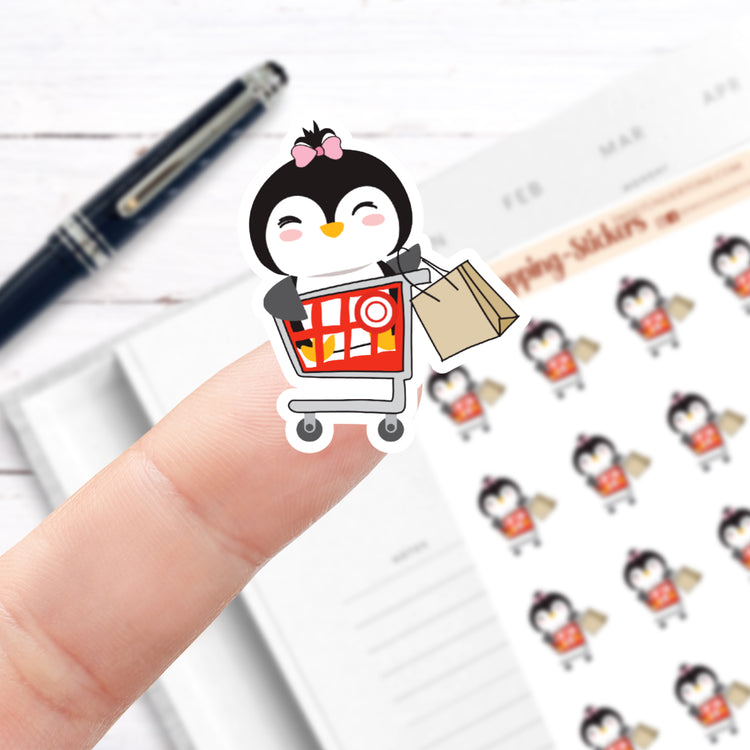 Penguin Shopping Stickers