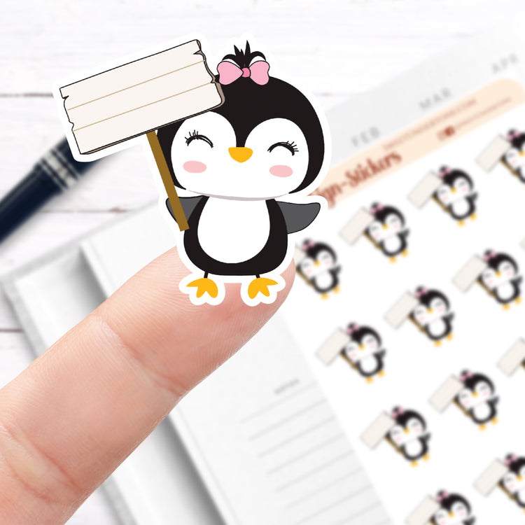 Penguin Sign Stickers