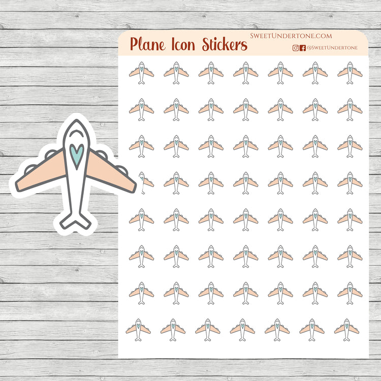 Plane Icon Stickers