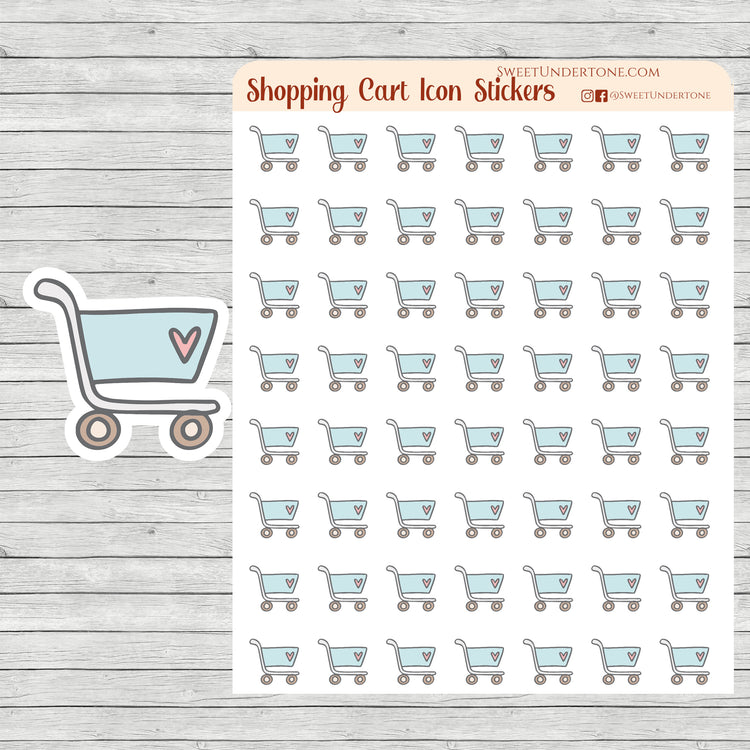 Shopping Cart Icon Stickers