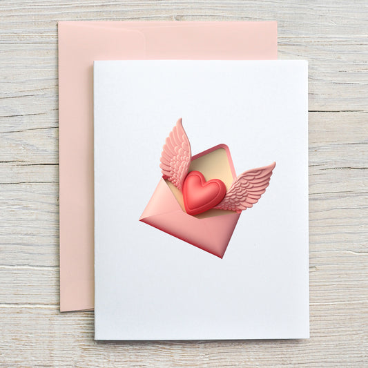 Card "Winged Heart"