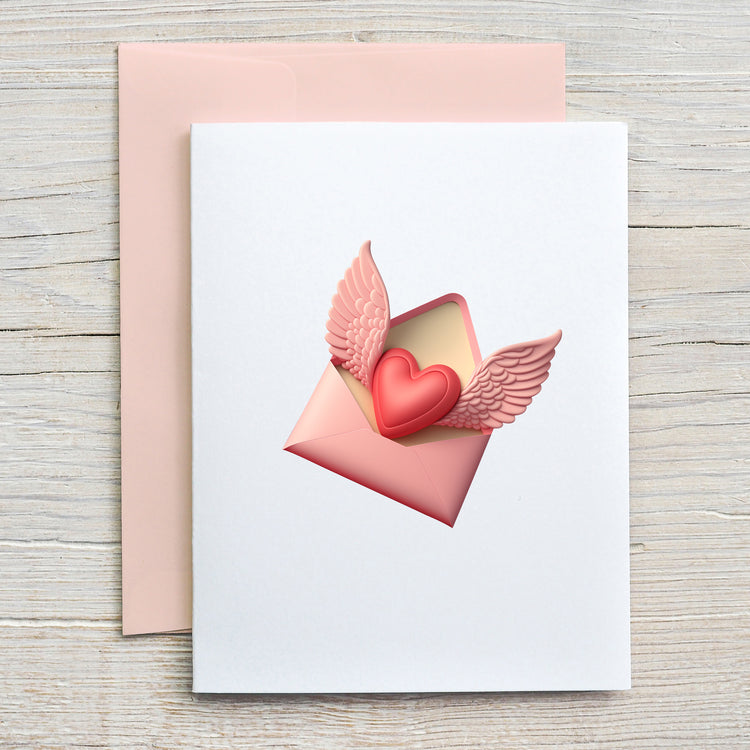 Card "Winged Heart"