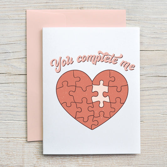 Card "You complete me"