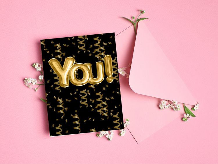 Printable card Celebrating "You!"