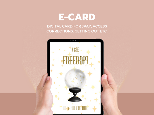E-card  "I see freedom in your future"