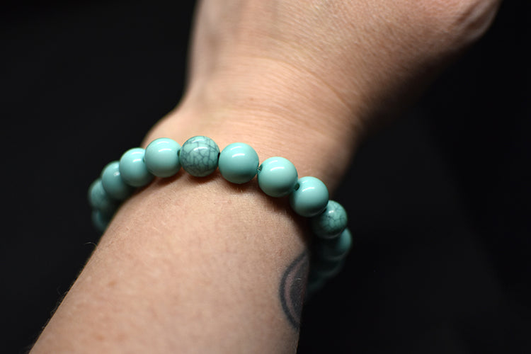 Turquoise Craft Bead Bracelet