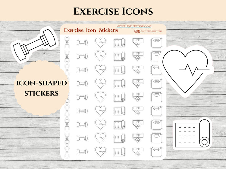 Exercise Icon Stickers