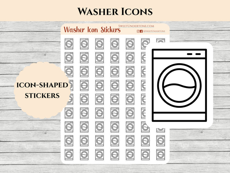 Washer Icon Stickers