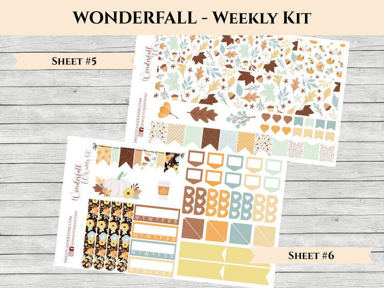 Wonderfall / Erin Condren 2021 Weekly Planner Kit