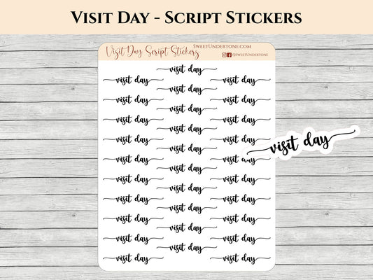 Visit Day - Script Stickers