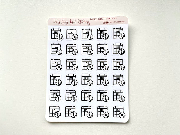 Pay Day Icon Stickers