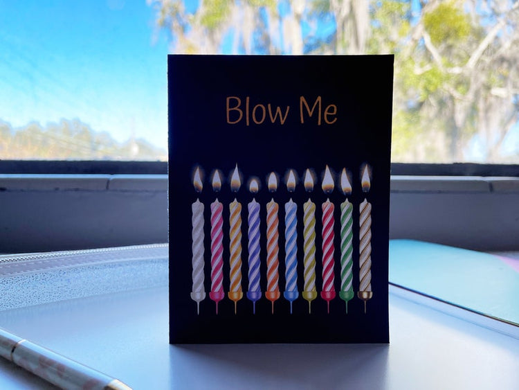 Card "Blow Me"