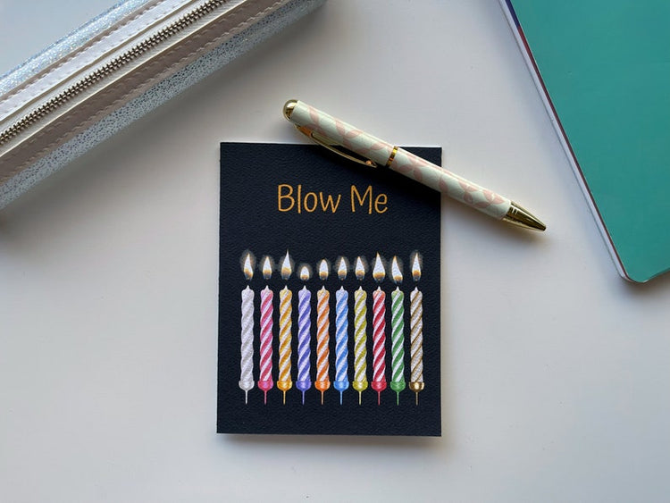 Card "Blow Me"